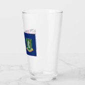 Vlag van de Britse Maagdeneilanden (BVI) Glas (Links)