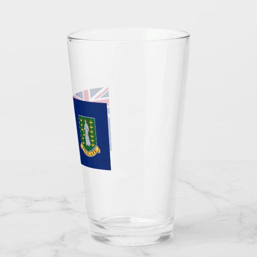 Vlag van de Britse Maagdeneilanden (BVI) Glas (Links)