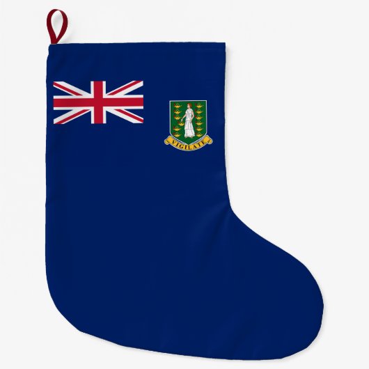 Vlag van de Britse Maagdeneilanden (BVI) Grote Kerstsok (Voorkant)