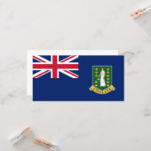Vlag van de Britse Maagdeneilanden (BVI) Kaart (Voorkant / Achterkant in situ)