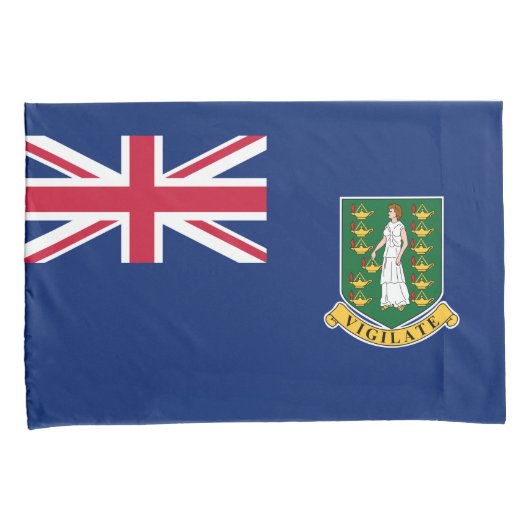 Vlag van de Britse Maagdeneilanden (BVI) Kussensloop (Voorkant-Rechts)