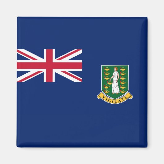 Vlag van de Britse Maagdeneilanden (BVI) Magneet (Voorkant)
