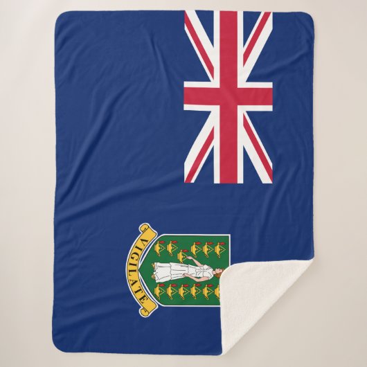 Vlag van de Britse Maagdeneilanden (BVI) Sherpa Deken (Voorkant)
