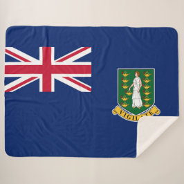 Vlag van de Britse Maagdeneilanden (BVI) Sherpa Deken