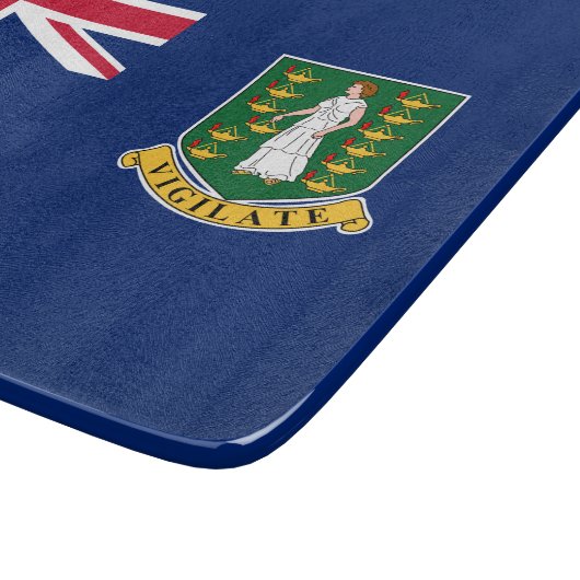 Vlag van de Britse Maagdeneilanden (BVI) Snijplank (Hoek)