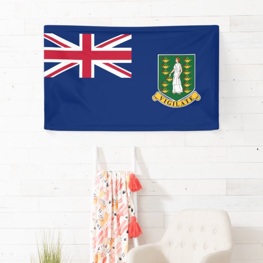 Vlag van de Britse Maagdeneilanden (BVI) Spandoek (Insitu)