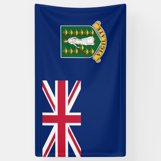 Vlag van de Britse Maagdeneilanden (BVI) Spandoek (Verticaal)