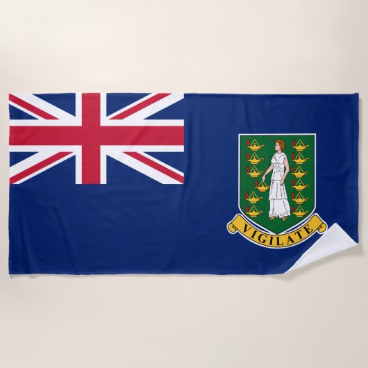 Vlag van de Britse Maagdeneilanden (BVI) Strandlaken (Voorkant)