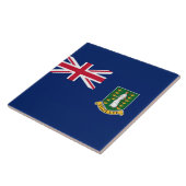 Vlag van de Britse Maagdeneilanden (BVI) Tegeltje (Zijkant)