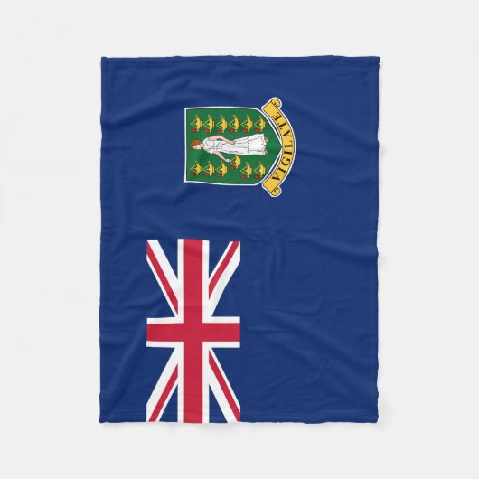 vlag van de Britse Maagdeneilanden Fleece Deken (Voorkant)