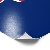 vlag van de Britse Maagdeneilanden Foto Afdruk (Hoek)