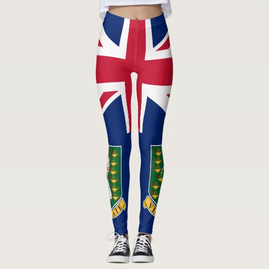 vlag van de Britse Maagdeneilanden Leggings (Voorkant)