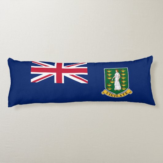 vlag van de Britse Maagdeneilanden Lichaamskussen (Achterkant)