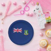 vlag van de Britse Maagdeneilanden Papieren Bordje (Feest)