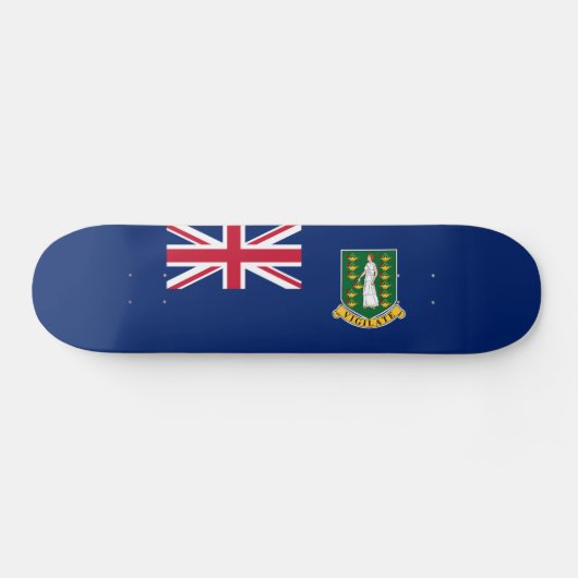 vlag van de Britse Maagdeneilanden Persoonlijk Skateboard (Horizontaal)