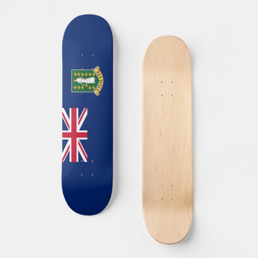 vlag van de Britse Maagdeneilanden Persoonlijk Skateboard (Voorkant)