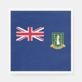 vlag van de Britse Maagdeneilanden Servet (Voorkant)