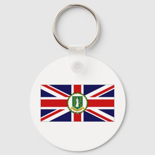 vlag van de Britse Maagdeneilanden Sleutelhanger (Voorkant)
