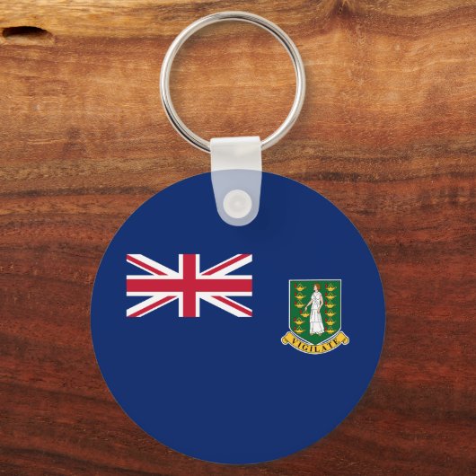 vlag van de Britse Maagdeneilanden Sleutelhanger (Voorkant)