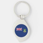 vlag van de Britse Maagdeneilanden Sleutelhanger (Voorkant)