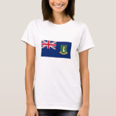 vlag van de Britse Maagdeneilanden T-shirt (Voorkant)