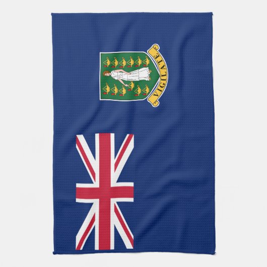 vlag van de Britse Maagdeneilanden Theedoek (Verticaal)