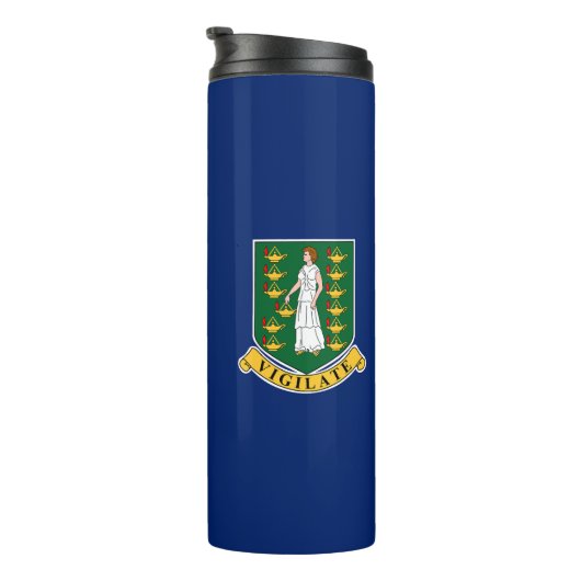 vlag van de Britse Maagdeneilanden Thermosbeker (Geroteerd rechts)