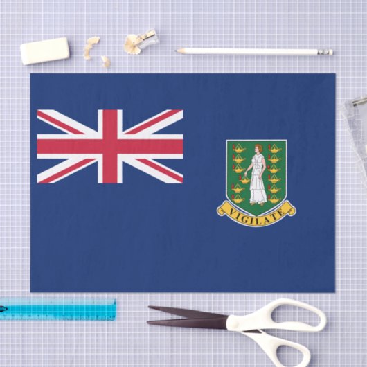 vlag van de Britse Maagdeneilanden Tissuepapier (Craft)