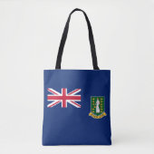 vlag van de Britse Maagdeneilanden Tote Bag (Voorkant)