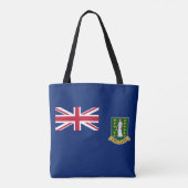vlag van de Britse Maagdeneilanden Tote Bag (Achterkant)