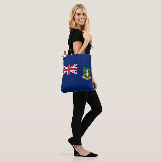 vlag van de Britse Maagdeneilanden Tote Bag (Op model)