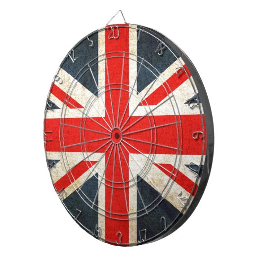 vlag van de Britse Unie Dartbord (Voorkant Rechts)