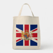 Vlag van de Britse Unie en de Royal Crest Tote Bag (Achterkant)