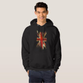 Vlag van de Britse Unie Jack Uk Flags me Hoodie (Voorkant volledig)
