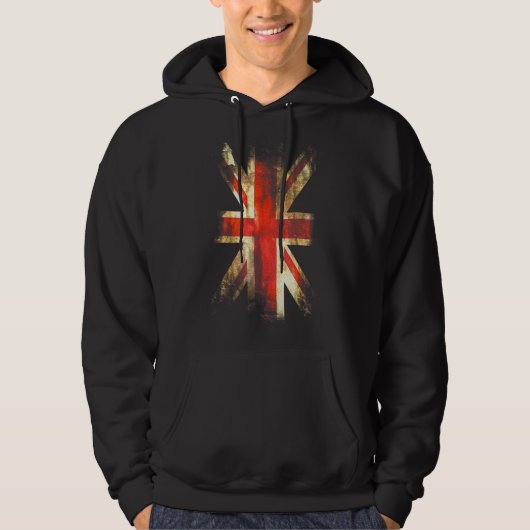 Vlag van de Britse Unie Jack Uk Flags me Hoodie (Voorkant)
