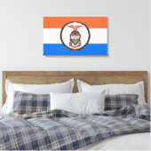 Vlag van de Bronx (Borough in New York City) Canvas Afdruk (Insitu (Slaapkamer))