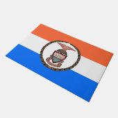 Vlag van de Bronx (Borough in New York City) Deurmat (Schuin)