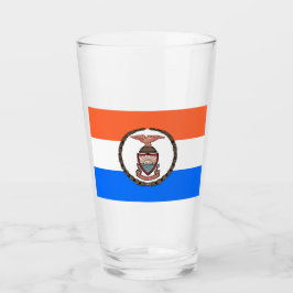 Vlag van de Bronx (Borough in New York City) Glas