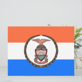 Vlag van de Bronx (Borough in New York City) Kaart (Staand voorkant)