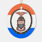 Vlag van de Bronx (Borough in New York City) Keramisch Ornament (Links)
