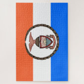 Vlag van de Bronx (Borough in New York City) Legpuzzel (Verticaal)