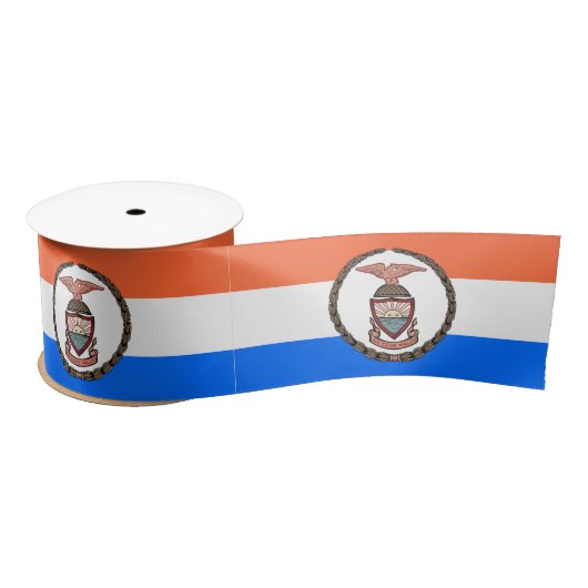 Vlag van de Bronx (Borough in New York City) Satijnen Lint (Spoel)