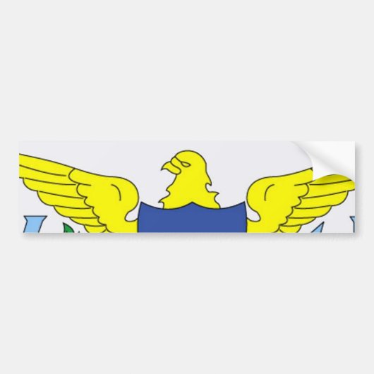 Vlag van de Bumpersticker van de Maagdeneilanden (Voorkant)
