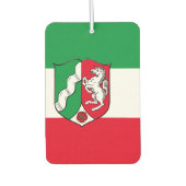 Vlag van de Button Nordrhein-Westfalen Pinback Luchtverfrisser (Voorkant)