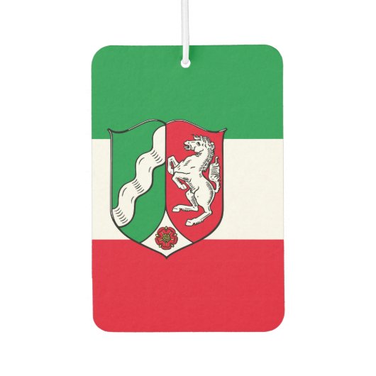 Vlag van de Button Nordrhein-Westfalen Pinback Luchtverfrisser (Voorkant)