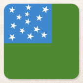 Vlag van de Button van de Groene Bergboys Kartonnen Onderzetters (Voorkant)