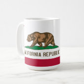 Vlag van de Californische Mok Coffee Tea (Voorkant links)