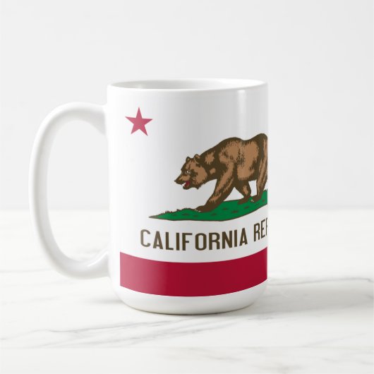 Vlag van de Californische Mok Coffee Tea (Links)