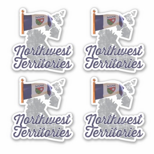 Vlag van de Canadese Northwest Territories Sticker (Voorkant)
