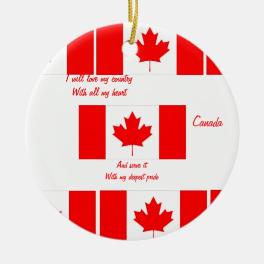 Vlag van de canadese ornamenten (Voorkant)